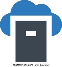 Cloud Vector illustration on a transparent background.Premium quality symbols.Glyphs vector icon for concept and graphic design.