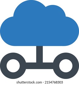Cloud Vector illustration on a transparent background.Premium quality symbols.Glyphs vector icon for concept and graphic design.