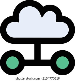ilustración del vector de nube en un fondo transparente.Símbolos de calidad premium.Icono del vector de trazo para el concepto y el diseño gráfico. 
