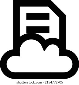 cloud Vector illustration on a transparent background.Premium quality symbols.Stroke vector icon for concept and graphic design. 
