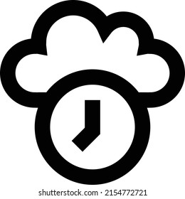 Cloud Vector illustration on a transparent background.Premium quality symbols.Stroke vector icon for concept and graphic design. 
