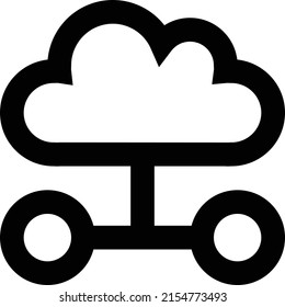 cloud Vector illustration on a transparent background.Premium quality symbols.Stroke vector icon for concept and graphic design. 
