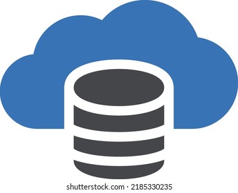 cloud Vector illustration on a transparent background. Premium quality symmbols. Glyphs vector icons for concept and graphic design.