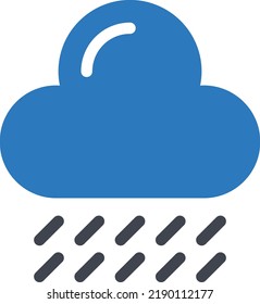 Cloud-Vektorgrafik auf transparentem Hintergrund. Hochwertige Symbole. Glyphen Vektorsymbole für Konzept und Grafikdesign. 
