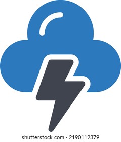 cloud Vector illustration on a transparent background. Premium quality symmbols. Glyphs vector icons for concept and graphic design. 
