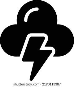 cloud Vector illustration on a transparent background. Premium quality symmbols. Glyphs vector icons for concept and graphic design. 
