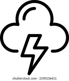 cloud Vector illustration on a transparent background. Premium quality symmbols. Thin line vector icons for concept and graphic design.