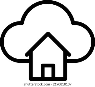 cloud Vector illustration on a transparent background.Premium quality symmbols.Stroke vector icons for concept and graphic design.