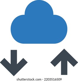 Cloud Vector illustration on a transparent background.Premium quality symbols.Glyphs vector icon for concept and graphic design.