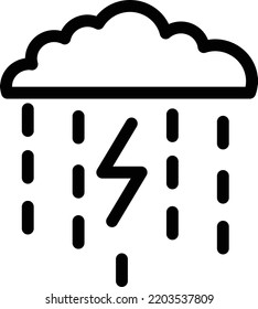 cloud Vector illustration on a transparent background. Premium quality symmbols. Thin line vector icons for concept and graphic design. 
