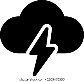 ilustración del vector de nube en un fondo transparente. Símbolos de calidad superior. Iconos vectoriales de glifos para diseño de conceptos y gráficos.