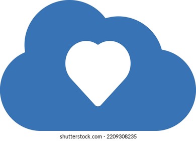 cloud Vector illustration on a transparent background. Premium quality symmbols. Glyphs vector icons for concept and graphic design.