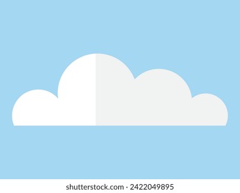 Cloud vector illustration. Seasonal variations manifest in cloudscape, each cloud telling unique story Cloud metaphors enrich narrative nature, creating poetic dance in sky