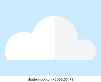 Cloud vector illustration. Winds whisper through cloudscape, shaping contours fluffy cumulus Heavenly clouds form tapestry, each cumulus adding to natural cloudscape