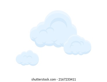 cloud vector isolated on white background ep212