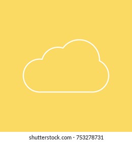 Cloud vector line icon. eps-10