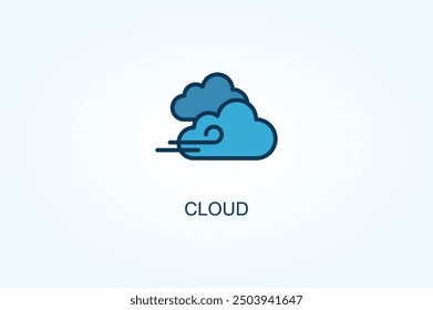 Cloud vector or logo sign symbol illustration