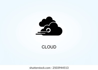 Ilustración De Vector De Nube O Símbolo De Logotipo