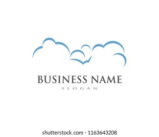 cloud  vector logo template design vector