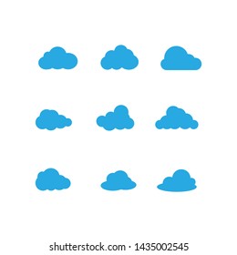 cloud vector, logo template design vector 