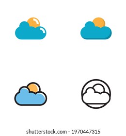 cloud vector, logo template design vector