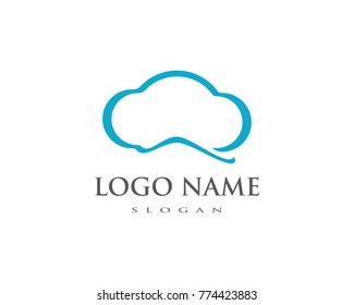 cloud  vector logo template design vector 
