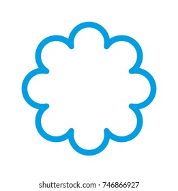 Cloud vector outline icon