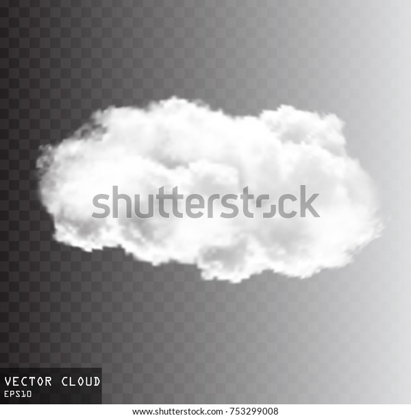 透明な背景にリアルな白いふわふわの雲 透明なベクター画像クラウドと反射イラストを持つ雲のベクター画像シェイプ のベクター画像素材 ロイヤリティフリー