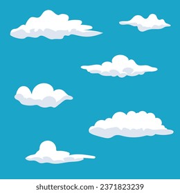 Cloud vector sign or symbol, cloud colour icon set