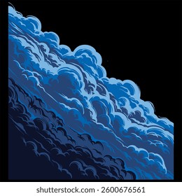 cloud vector suitable for use as background