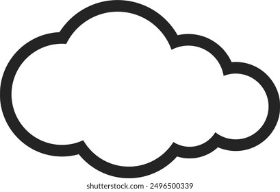 cloud vector. symbol, sign icon
