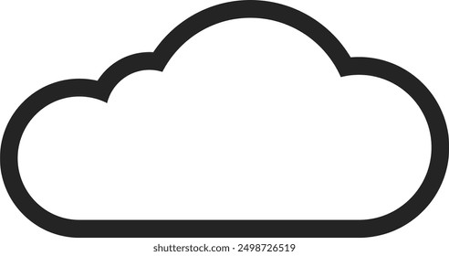cloud vector. symbol, sign icon