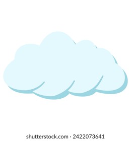 Ilustración de dibujos animados de vectores de nube