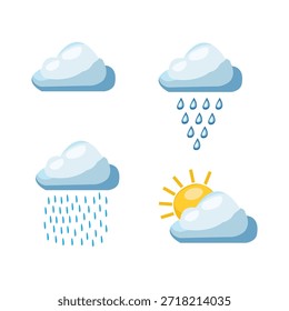 cloud vector ,weather icon,season vector icon,rainfall,spring .