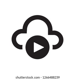 CLOUD VIDEOS ICON CONCEPT