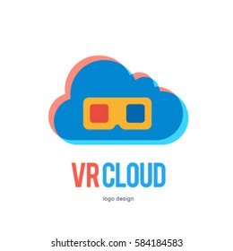 CLOUD VR VIRTUAL REALITY LOGO ICON SYMBOL