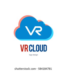 CLOUD VR VIRTUAL REALITY LOGO ICON SYMBOL