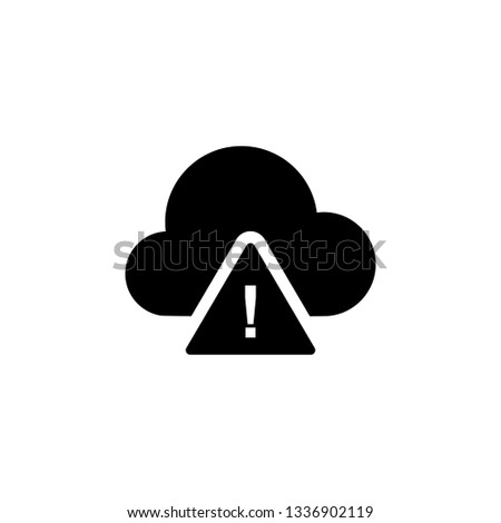 cloud warning icon. Element of weather illustration. Signs and symbols can be used for web, logo, mobile app, UI, UX
