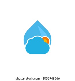 Cloud Water Logo Icon Design