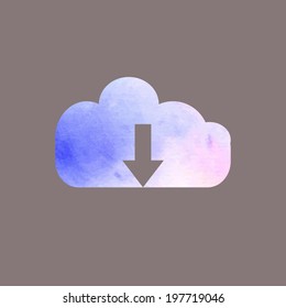 Cloud watercolor
