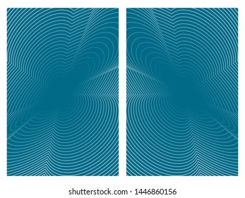 Cloud wave double plate wall poster background