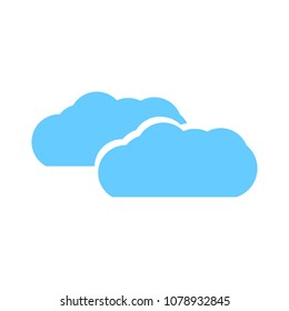 Cloud  weather  button  -  vector Cloud rainy symbol - forecast symbol