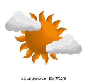cloud weather climate with sun
