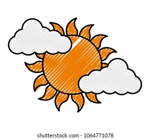 cloud weather climate with sun