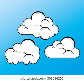 Cloud Weather design, vector illustration eps 10.