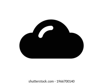 Cloud weather forecast vector icon