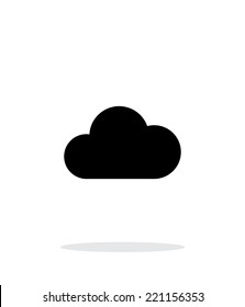Cloud weather icon on white background. Vector illustration.