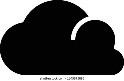 Cloud - Weather icon set. High quality solid vector illustration for website and mobile application.