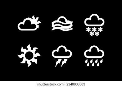 Cloud weather icon symbol vector design element