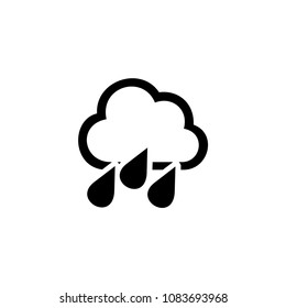 Cloud weather icon template